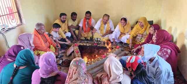 हर हर महादेव और जय माता दी जय घोष से सम्पन हुया चेत्र शुक्ल प्रतिपदा नवरात्रि का समापन