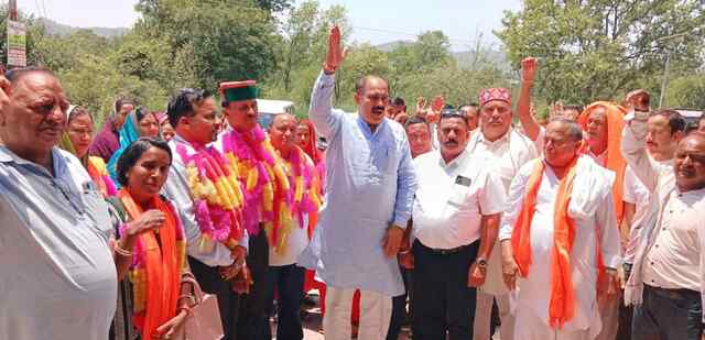 भाजपा कार्यालय बंगाणा में नव निर्वाचित प्रतिनिधियों का सम्मान