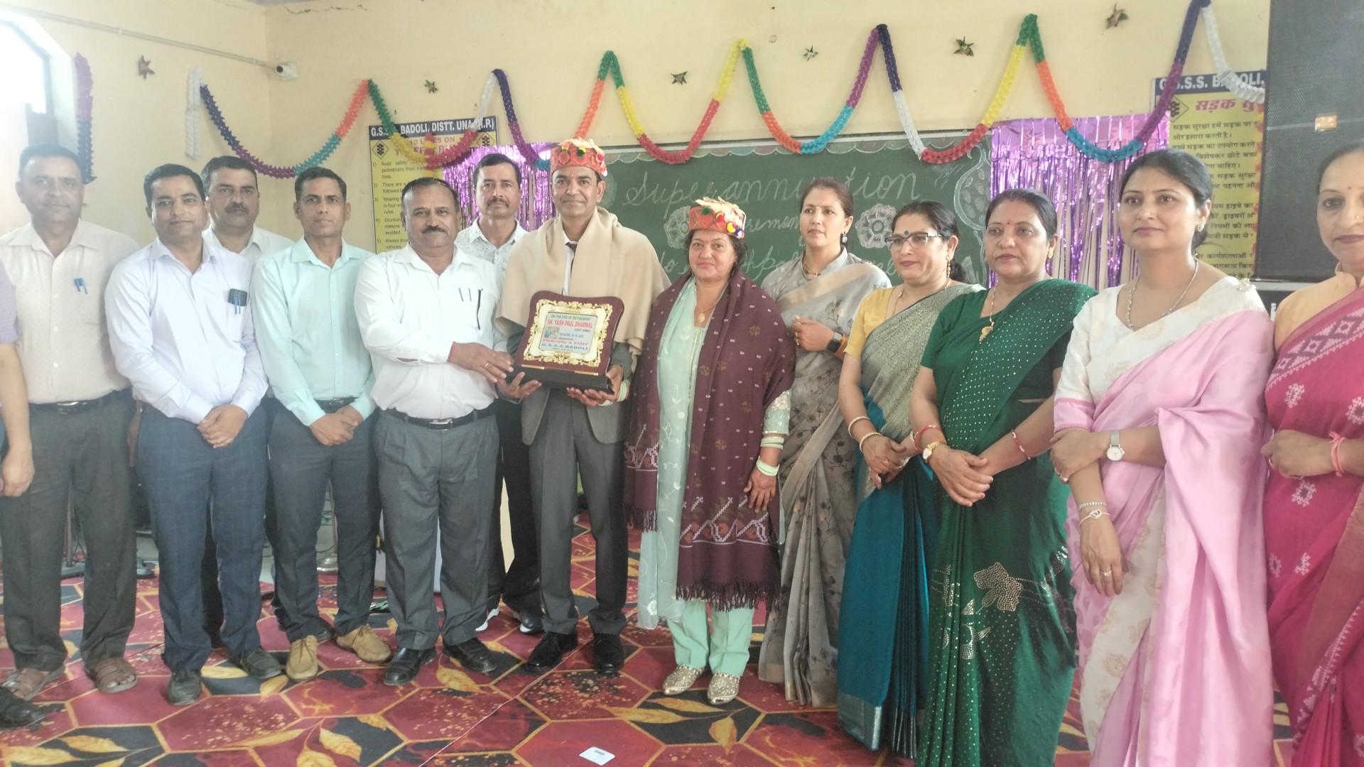 बदोली स्कूल से सेवा निवृत हुए हिंदी लेक्चरर यशपाल धरवाल