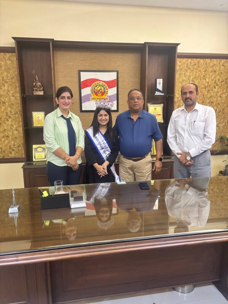 Innocent Hearts Group of Institutions ने मिस पंजाब 2024 के रूप में हीना की जीत का मनाया जश्न