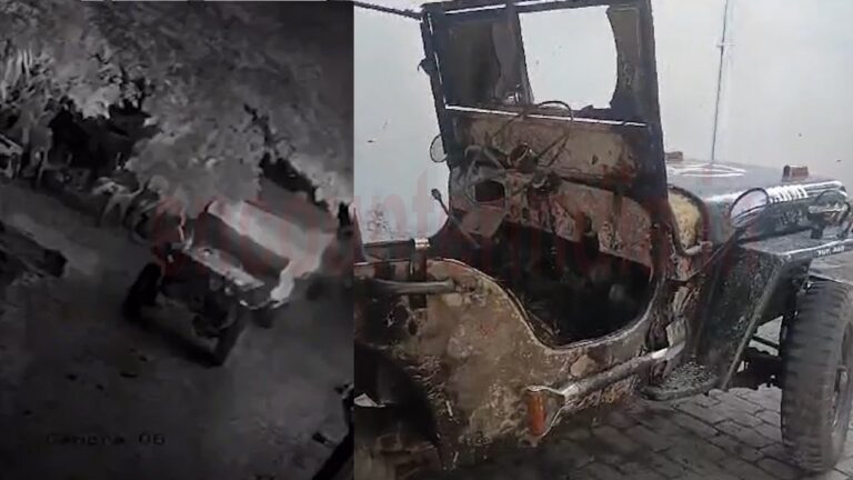Punjab News : घर के बाहर खड़ी Jeep में लगाई आग, घटना CCTV में कैद