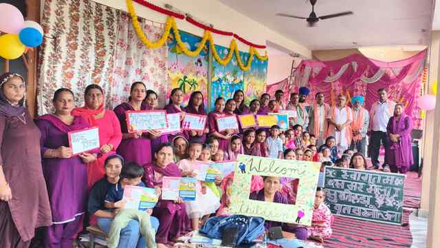 सुरजेहड़ा आंगनबाड़ी केंद्र में बच्चों के मानसिक विकास पर विशेष कार्यक्रम