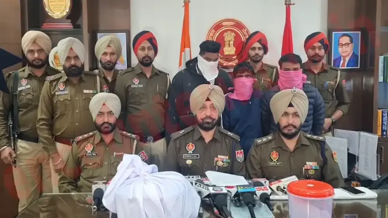 Punjab News: 5 किलो हेरोइन और पिस्तौल सहित 3 आरोपी काबू, देखें वीडियो