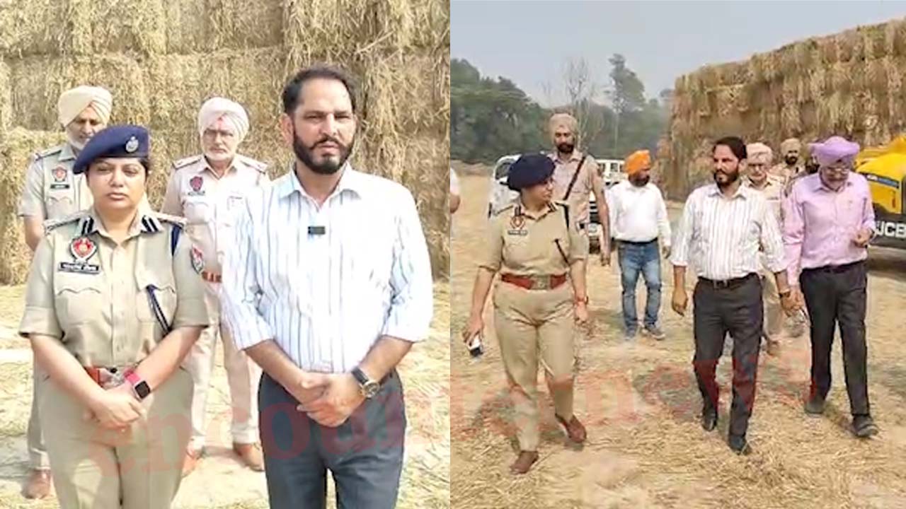 Punjab News: पराली को आग लगाने के मामले में लोगों से मिले DC और SSP, देखें वीडियो