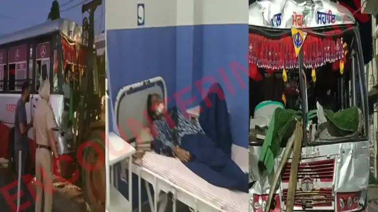 Jalandhar News: बाईपास चौक पर ट्रक और बस की टक्कर में 15 सवारियां घायल, देखें वीडियो