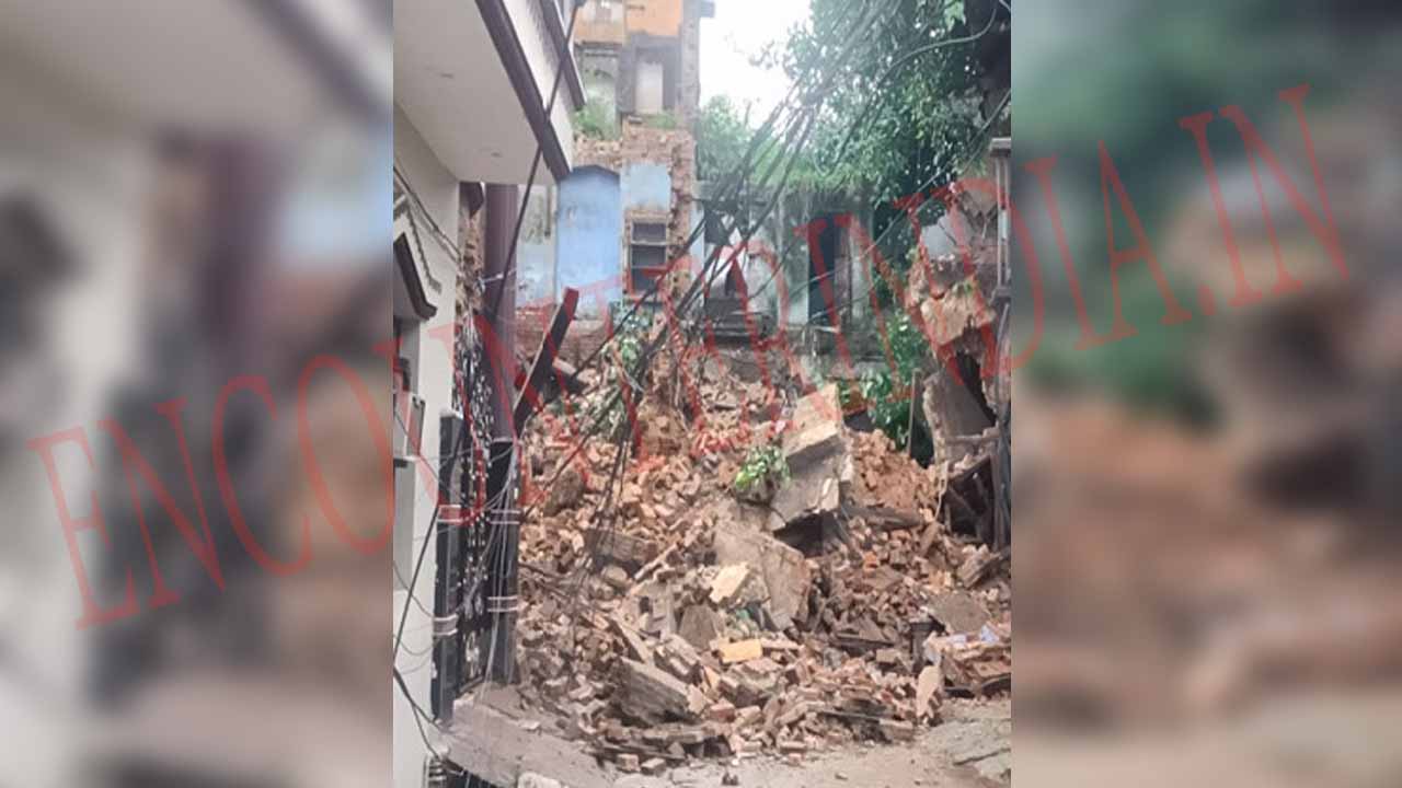 Punjab News: पुरानी सब्जी मंडी के पास बारिश के कारण गिरा मकान