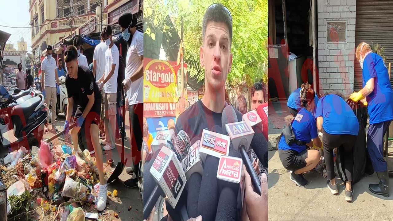 Punjab News: Diwali पर विदेशी पर्यटक ने पेश की मिसाल, सड़कों से कचरा उठा दिया संदेश, देखें वीडियो