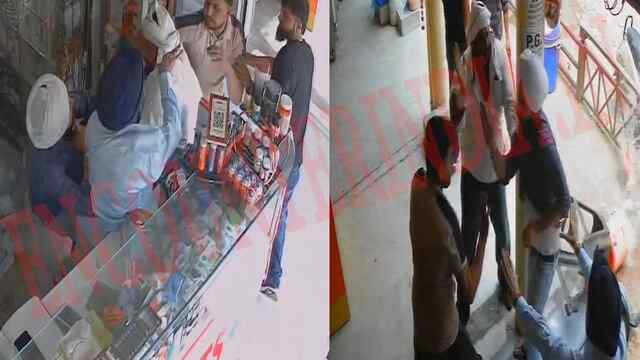 Punjab News: Medical दुकान पर पिता-पुत्र पर हमला, देखें CCTV