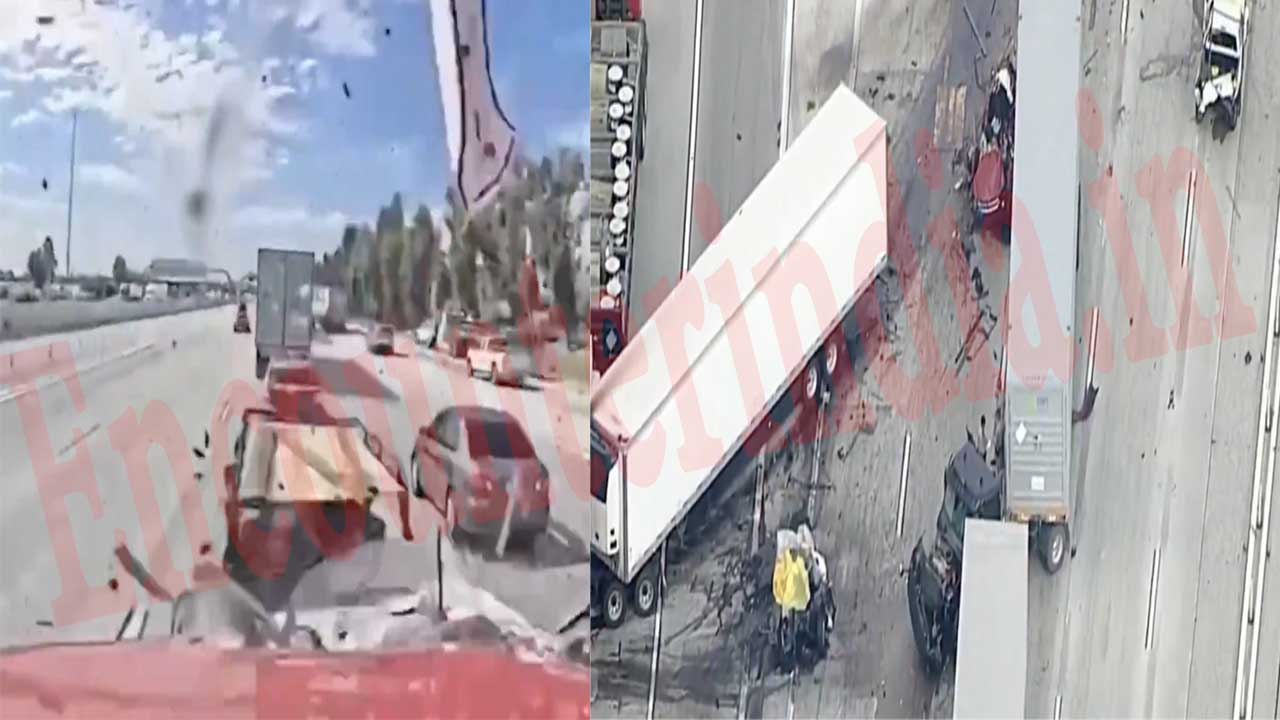 अमेरिका में 21 वर्षीय पंजाबी ट्रक चालक ने कई वाहनों को टक्कर मारी, 3 की मौत, देखें वीडियो