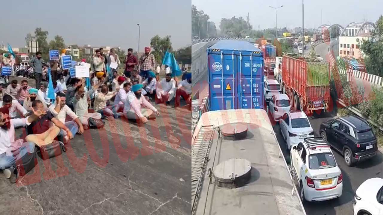 Punjab News: बस कर्मियों ने किया नेशनल हाईवे जाम, लोग हुए परेशान, देखें वीडियो