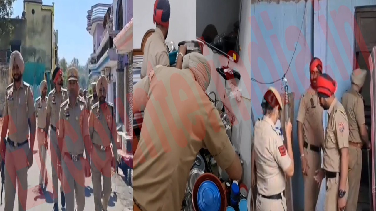 Punjab News: DSP मंगल सिंह ने भारी पुलिस बल के साथ इस इलाके में दी दबिश, देखें Video