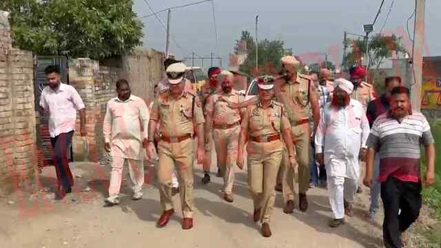 Punjab News: Special DGP और CP ने भारी पुलिस बल के साथ इस इलाके में दी दबिश, देखें वीडियो