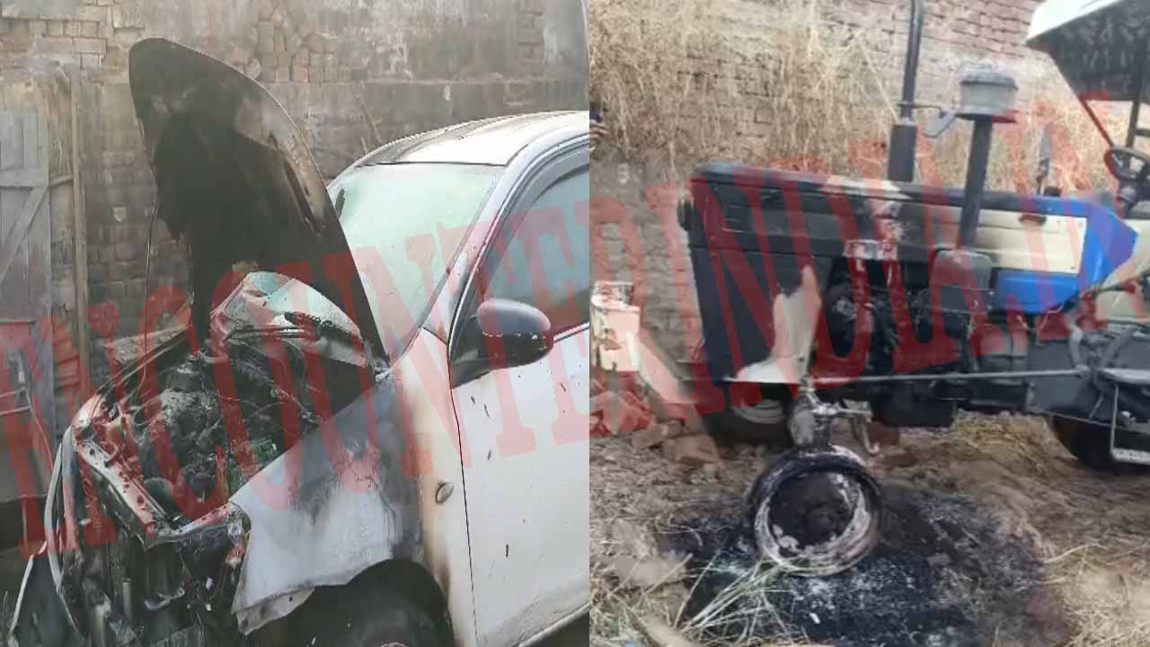Jalandhar News: प्लाट में खड़ी गाड़ी को लगाई आग, एक काबू, देखें वीडियो