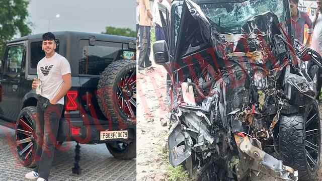 Punjab News: हादसे का शिकार हुई तेज रफ्तार थार, सरपंच के बेटे सहित 2 की मौत, देखें वीडियो
