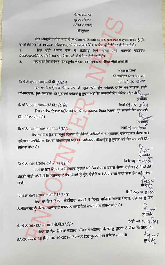 Punjab News: मंगलवार को स्कूल-कॉलेज और सरकारी दफ्तर रहेंगे बंद, आदेश जारी