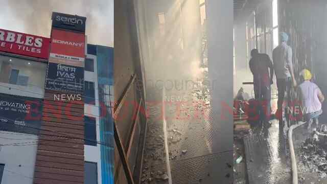 Punjab News: Precious Marble के शोरूम में लगी आग, आसपास के दुकानदारों में मचा हड़कंप, देखें वीडियो