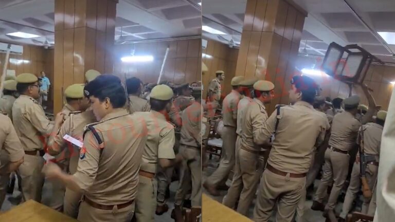 कोर्ट में जज और वकीलों में हुई झड़प, फेंकी कुर्सियां, पुलिस चौकी में तोड़फोड़, वीडियो वायरल
