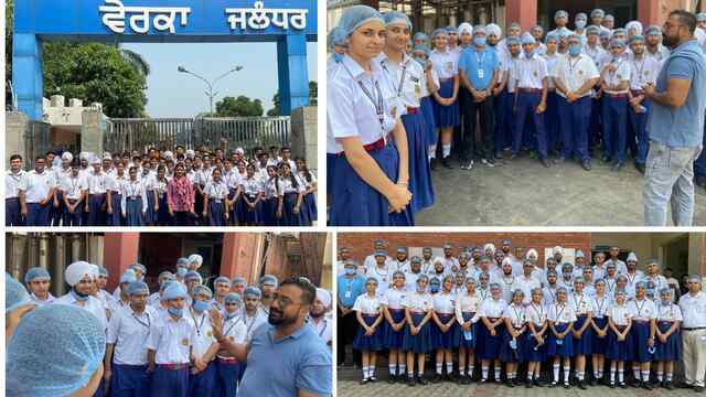 Jalandhar News: Innocent Hearts School ने कॉमर्स छात्रों के लिए आयोजित किया वेरका मिल्क प्लांट का औद्योगिक दौरा
