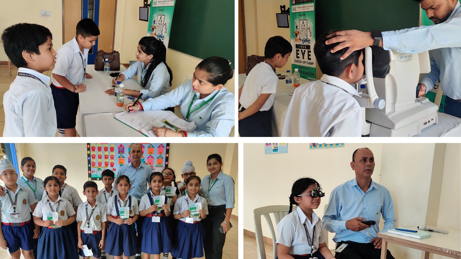 Jalandhar: Innocent Hearts School ग्रीन मॉडल टाऊन व लोहारां परिसर में ग्रेड II व III के छात्रों के लिए नेत्र-जाँच कैम्प का आयोजन