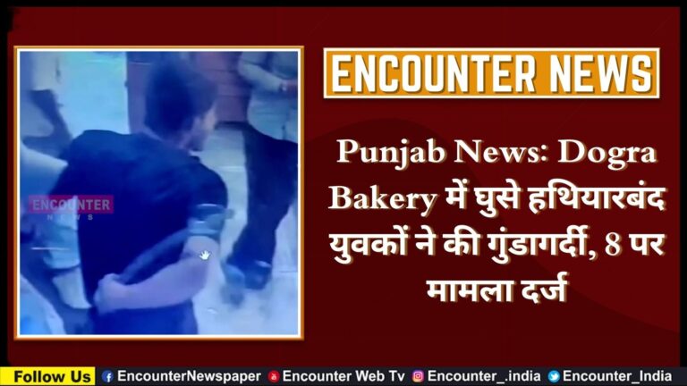 Punjab News: Dogra Bakery में घुसे हथियारबंद युवकों ने की गुंडागर्दी, 8 पर मामला दर्ज, देखें वीडियो