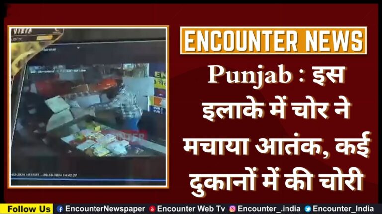 Punjab : इस इलाके में चोर ने मचाया आतंक, कई दुकानों में की चोरी, देखें CCTV
