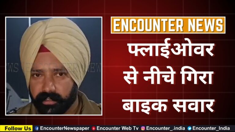 Punjab News: फ्लाईओवर से नीचे गिरा बाइक सवार, देखें वीडियो