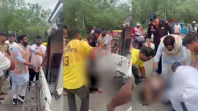 सड़क हादसे में घायल बच्ची की मदद के लिए आगे आए राज्यसभा सांसद, देखें वीडियो