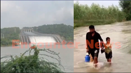 Pong Dam से छोड़ा पानी लोगों के घरों में घुसा, Rescue कर लोगों को बचाया, देखें वीडियो