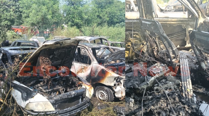 Punjab News: पुलिस स्टेशन के सामने खड़ी गाड़ियों में लगी भीषण आग, देखें वीडियो Punjab News: पुलिस स्टेशन के सामने खड़ी गाड़ियों में लगी भीषण आग, देखें वीडियो