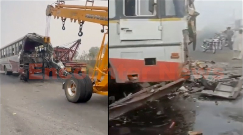 Punjab News: पनबस और ट्रक की टक्कर में 2 की मौत, कई घायल, गाड़ी के उड़े परखच्चे, देखें Live