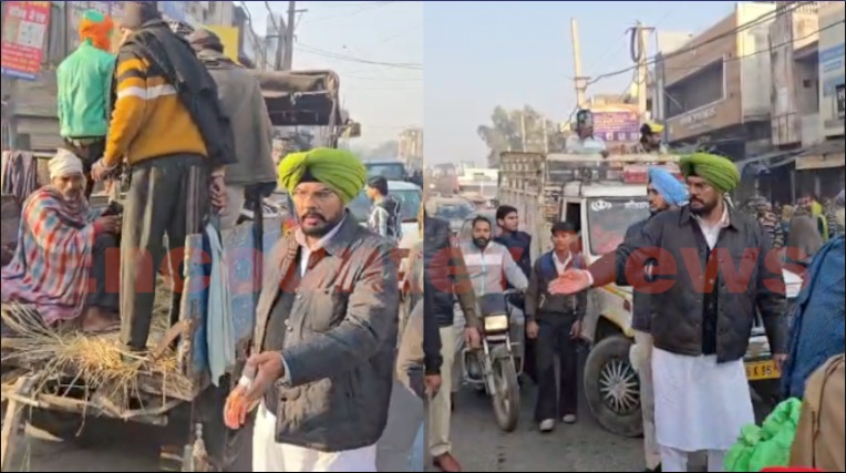 Punjab News: मेन चौराहे पर लगे भारी जाम को खुलवाने के लिए MLA धालीवाल बने Traffic Officer, देखें वीडियो