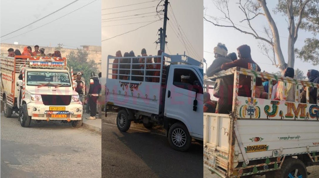 जिला ऊना में हाईकोर्ट आदेशों की अवहेलना – भार ढोने वाले वाहनों में यात्रियों की ढुलाई जारी, प्रशासन मूक दर्शक