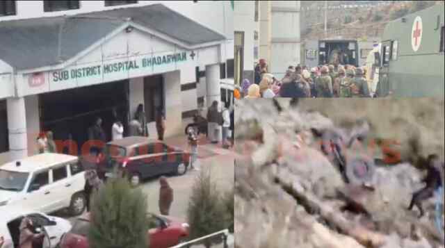 खाई में आर्मी की बस गिरने से 10 जवान शहीद, रेस्क्यू जारी, देखें वीडियो