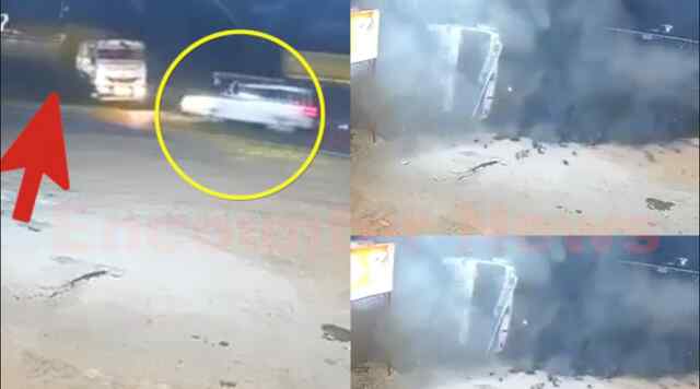 Trailer और Scorpio में हुई भीषण टक्कर, 4 की मौत, देखें वीडियो