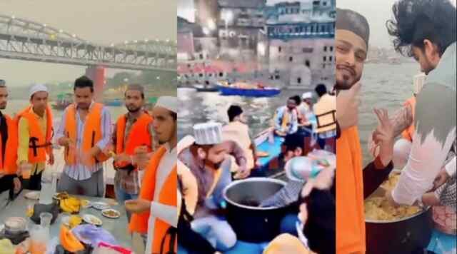 नाव पर इफ्तार पार्टी करके Ganga में फेंकी हड्डियां, 14 गिरफ्तार, देखें वीडियो