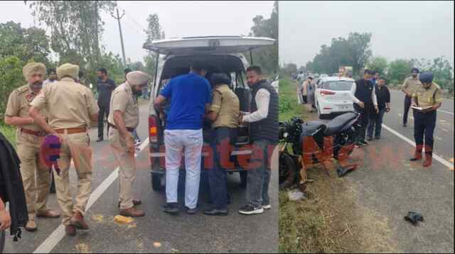 Jalandhar-Pathankot Road पर टिप्पर और बाइक की टक्कर में एक की मौत