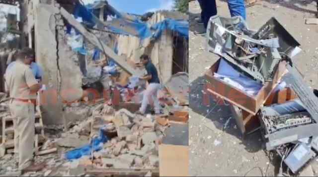 गैस सिलेंडर का धमाका होने से 4 की मौत, उड़ी गोदाम की छत और दीवारें, देखें वीडियो