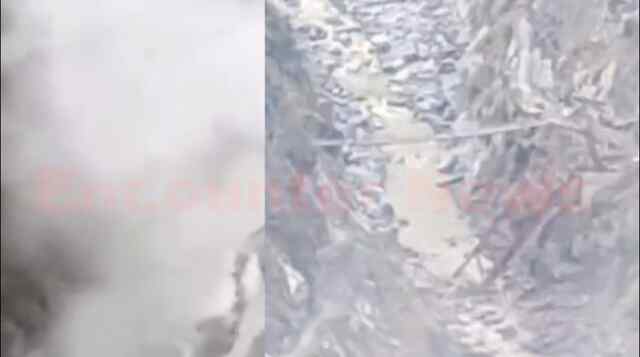 Landslide से गिरा निर्माणाधीन पुल, जमींदोज हुआ 5 करोड़ का ढांचा, देखें वीडियो
