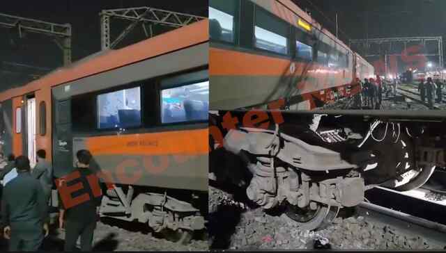 पटरी से उतरी Vande Bharat Train, आउटर पर उतरे यात्री, देखें वीडियो