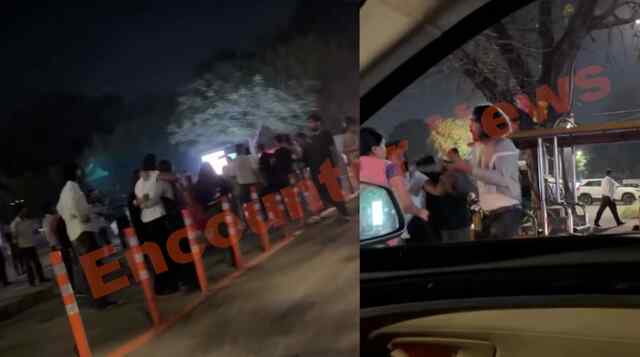 Elante Mall में हुई हाथापाई, 100 मीटर दूर देखती रही पुलिस, महिला ने लगाए आरोप, देखें वीडियो