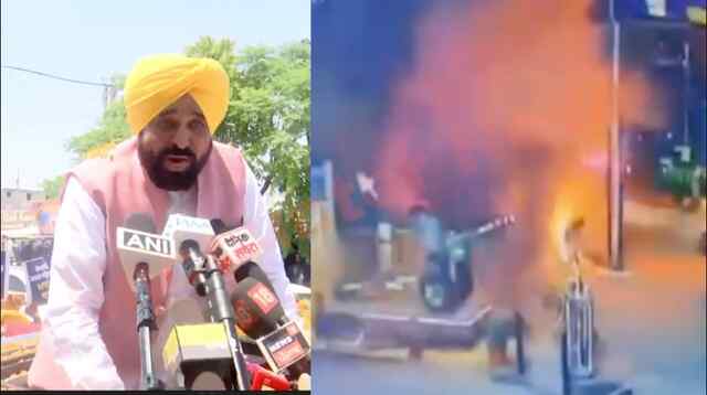 Punjab News: Blast मामले में CM Mann ने बीजेपी पर साधे निशाने, देखें Live