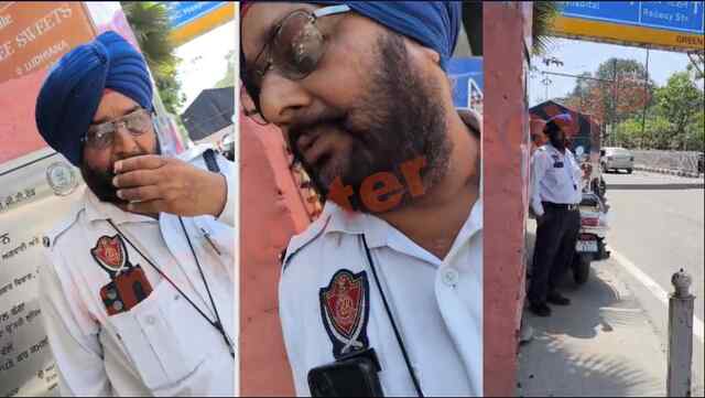 Jalandhar Bypass Chowk में चालान को लेकर ASI पर लगे पैसे लेने के आरोप, जूस वाले के QR कोड से करवाए ट्रांसफर, देखें वीडियो
