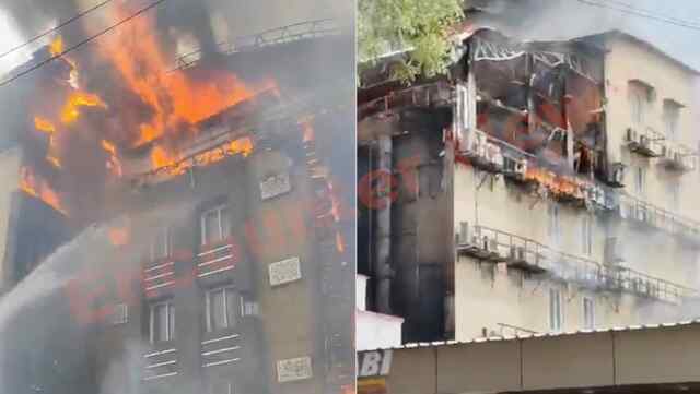 Vitthal Hotel में लगी भीषण आग, 12 लोग फंसे, रेस्क्यू ऑपरेशन जारी, लोगों में मचा हड़कंप, देखें वीडियो