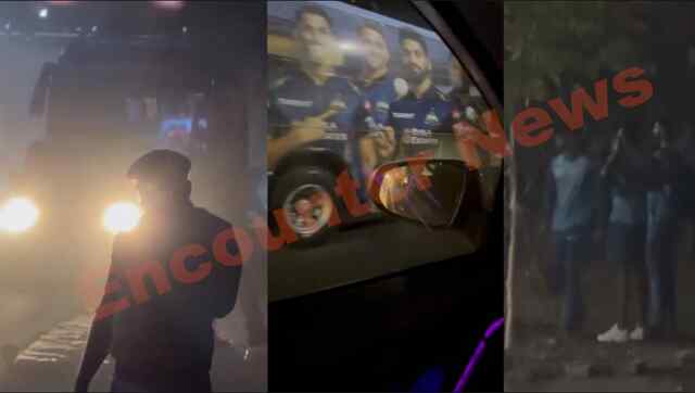 Hotel लौट रही Gujarat Titans की Bus को लगी आग, बाल-बाल बचे खिलाड़ी, देखेें वीडियो