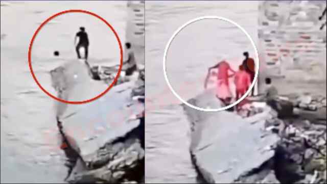 ब्यास में व्यक्ति को बचाने उतरा युवक हुआ लापता, देखें वीडियो