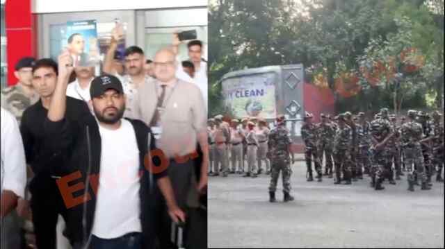 कॉकरोच जनता पार्टी के प्रदर्शन को लेकर भारी पुलिस फोर्स तैनात, कई सड़कें बंद, देखें वीडियो