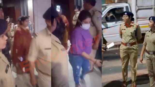 Women Safety Wing ने Spa Centre में दी दबिश, पुलिस को देखकर किचन में छिपी लड़कियां, देखें वीडियो