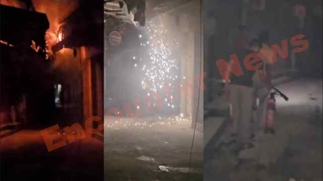 Jalandhar News: व्यस्त बाजार में लगी आग, तारों में हुए धमाके, देखें वीडियो