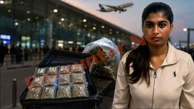 इंटरनेशनल एयरपोर्ट पर करोड़ों के नशे सहित मॉडल हर्षा गिरफ्तार