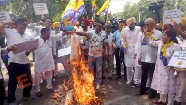 पंजाबियों पर विवादित टिप्पणी को लेकर विवादों में घिरे BJP अध्यक्ष, आप पार्टी ने किया प्रदर्शन, देखें वीडियो
